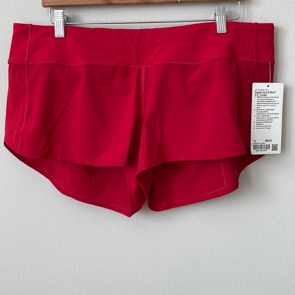 lululemon athletica Pants - NWT Lululemon Speed Up Short *2.5" Dark Red Size 14